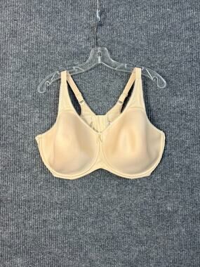Wacoal Basic Beauty Underwire T-Shirt Bra Beige Size 46DD Hook And Eye Intimate